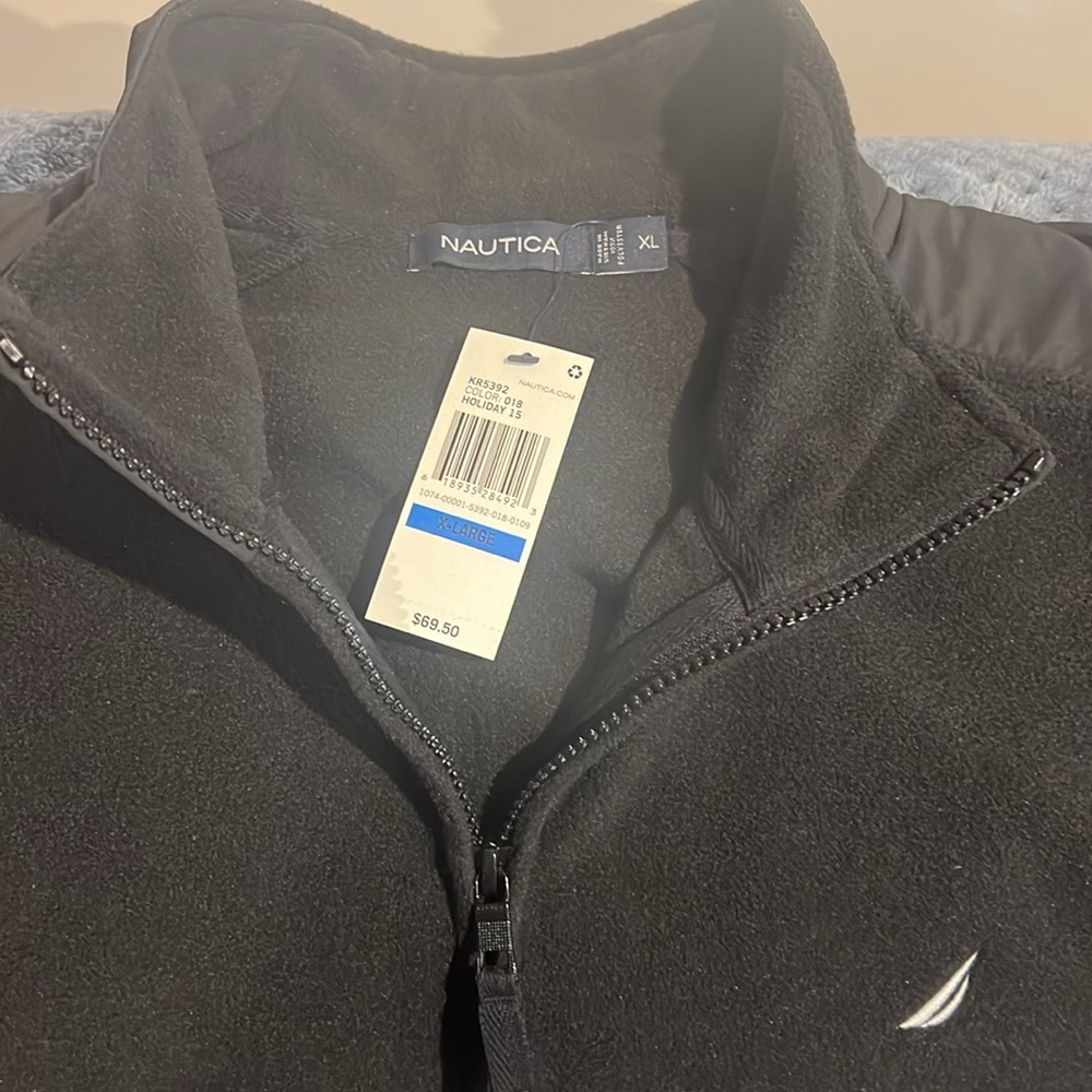 Nautica Black Full-Zip Fleece Jacket - Picture 2 of 7